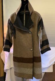 Wool Size L Ladies Coat with Hood 191//280